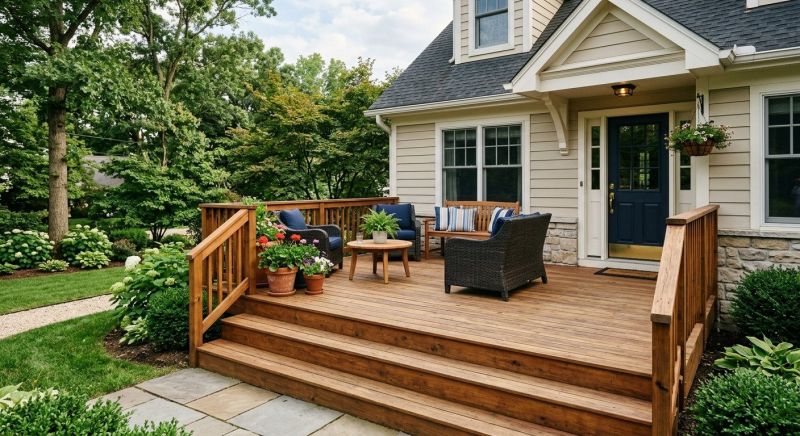 Front Deck Construction in Boston, MA