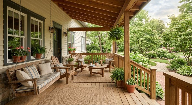 Wood Porch Construction in Boston, MA